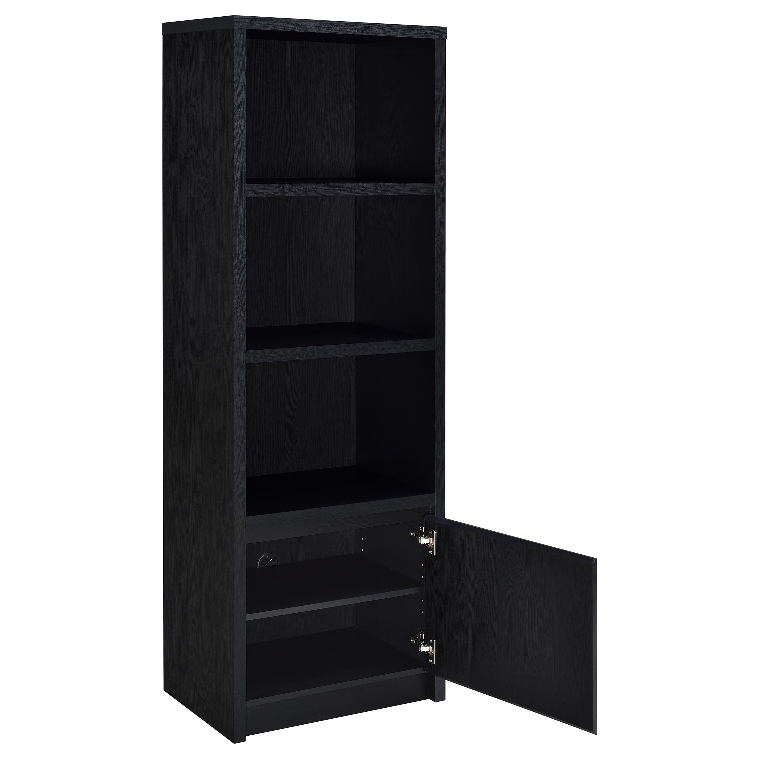 Winfield 3-shelf Media Tower Entertainment Pier Black-