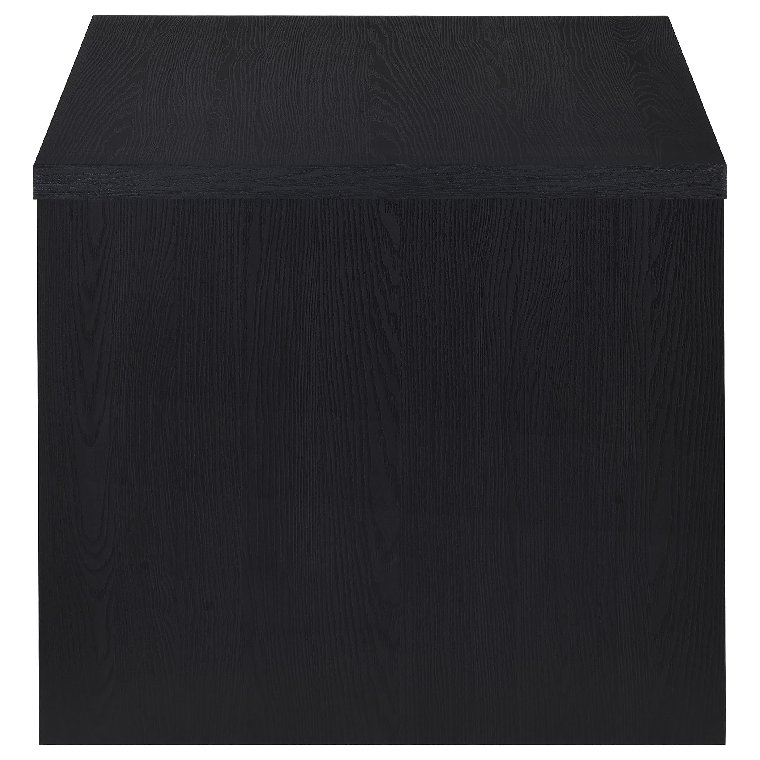 Knapp Engineered Wood Square Side End Table Black-