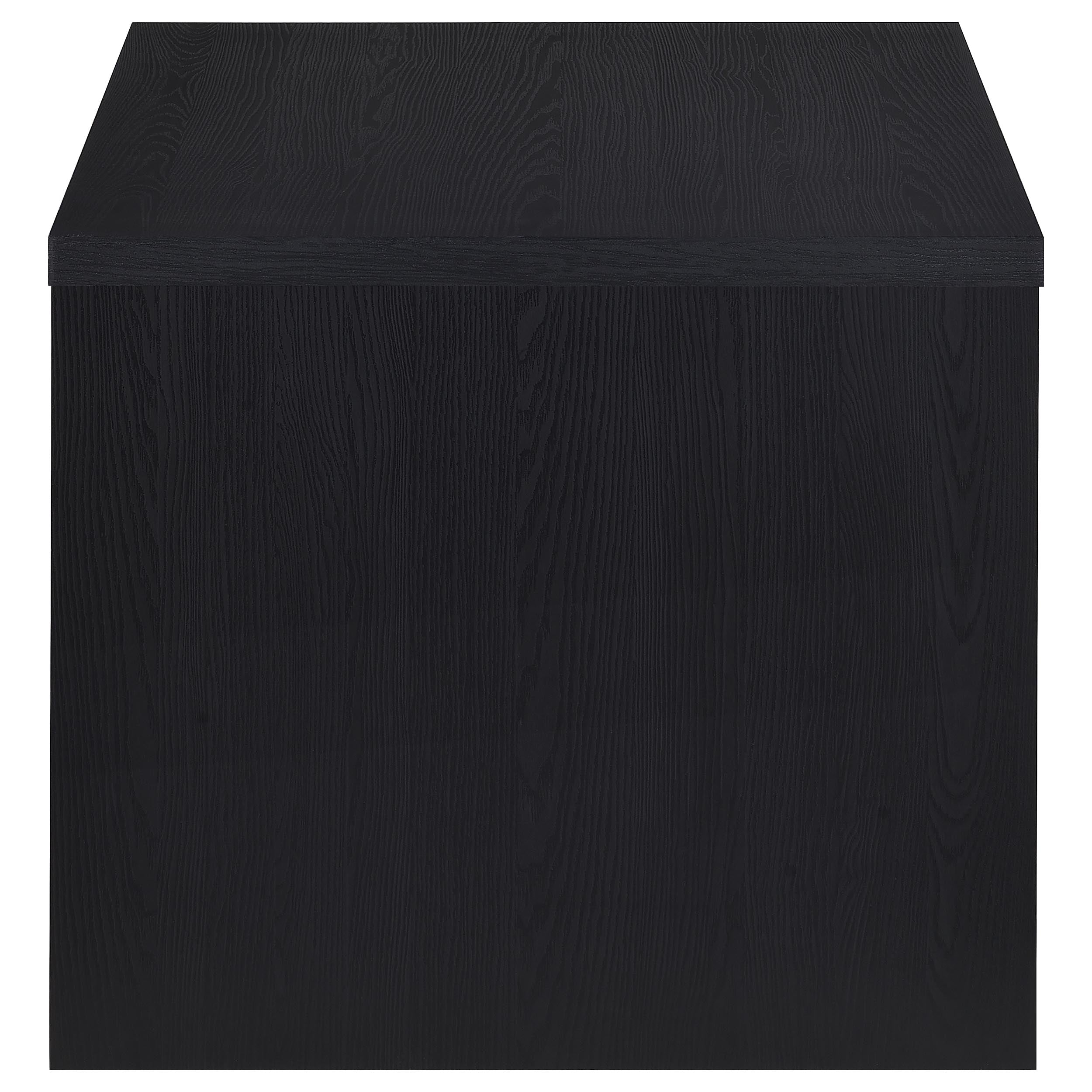 Knapp Engineered Wood Square Side End Table Black-