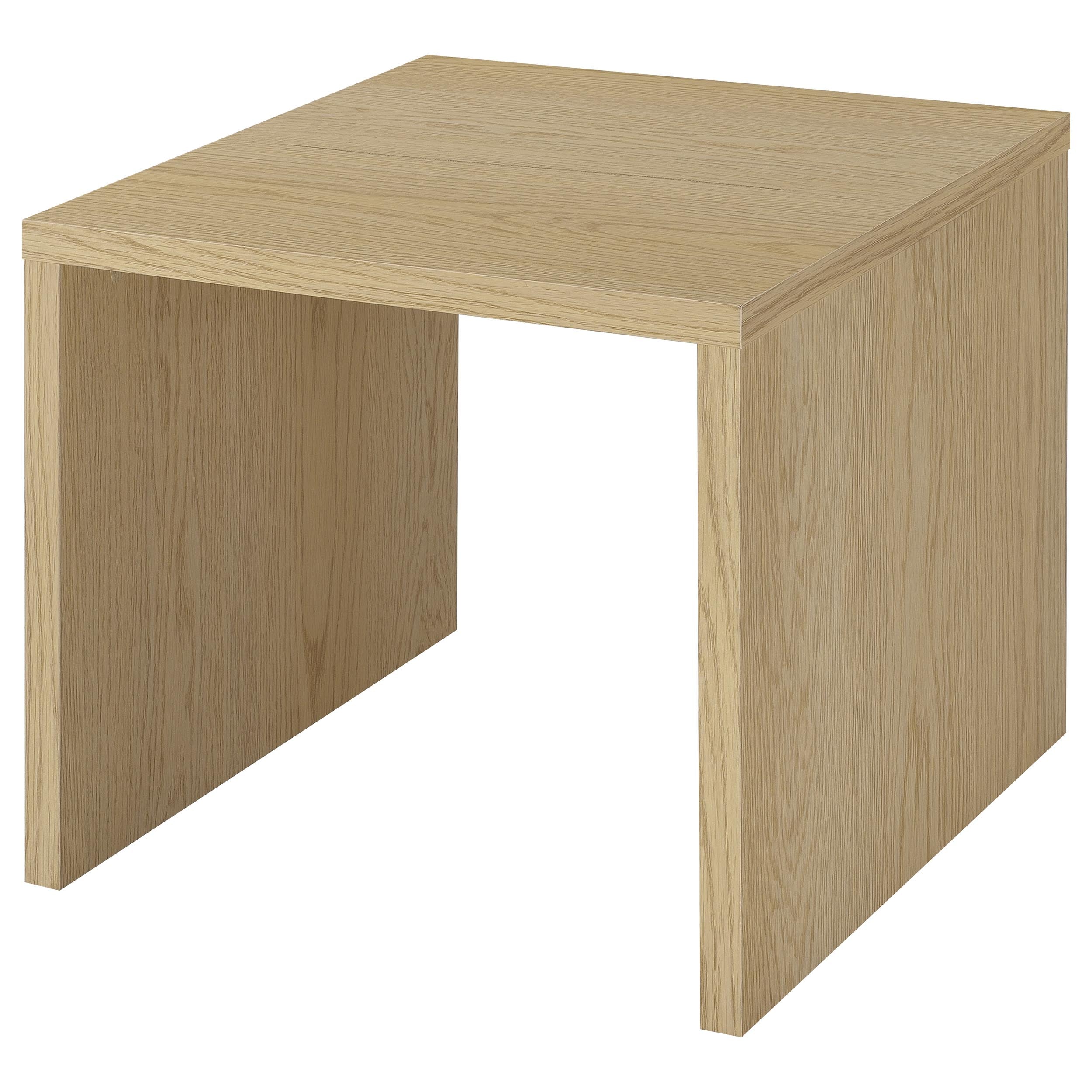 Canoga Engineered Wood Accent Side End Table Light Oak-
