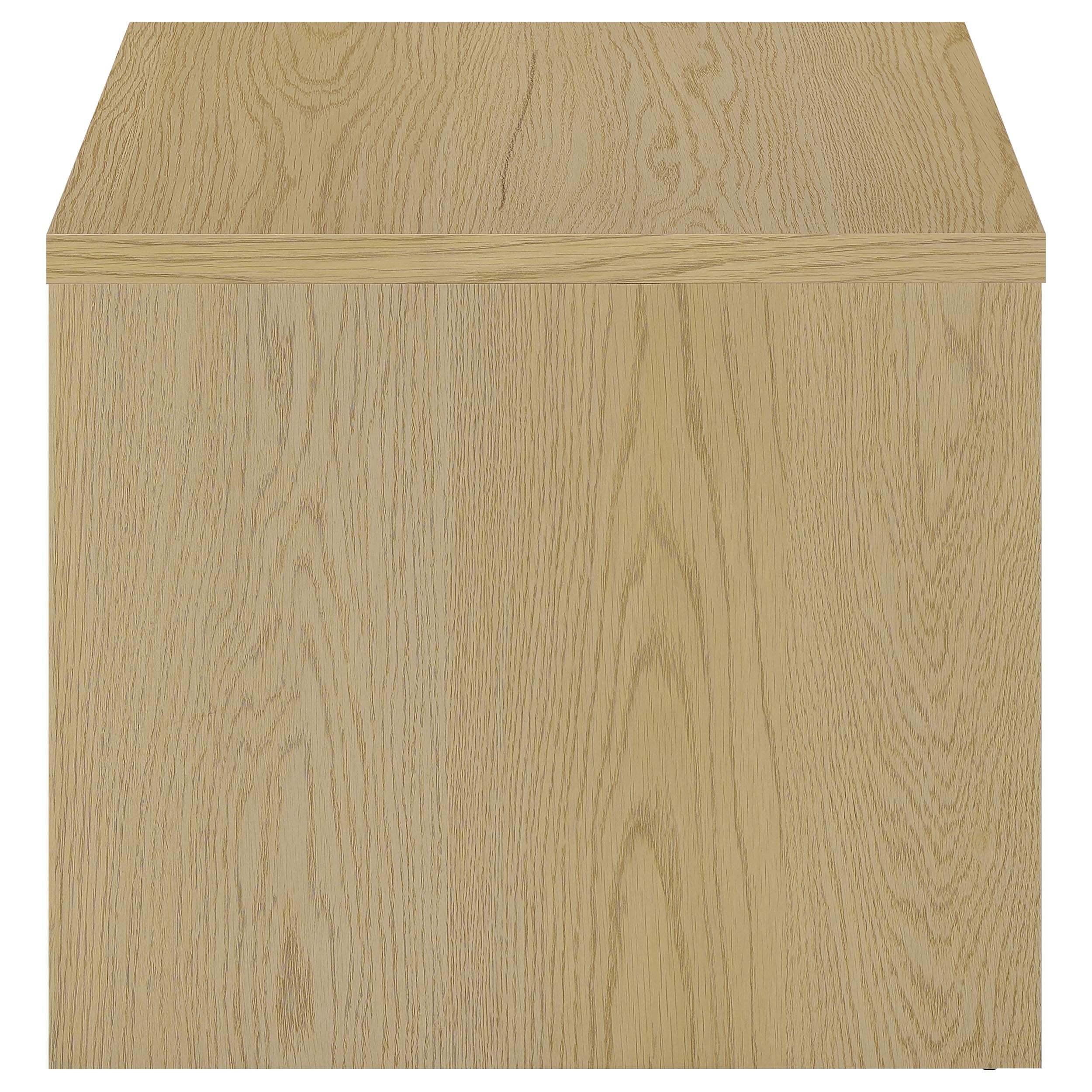 Canoga Engineered Wood Accent Side End Table Light Oak-