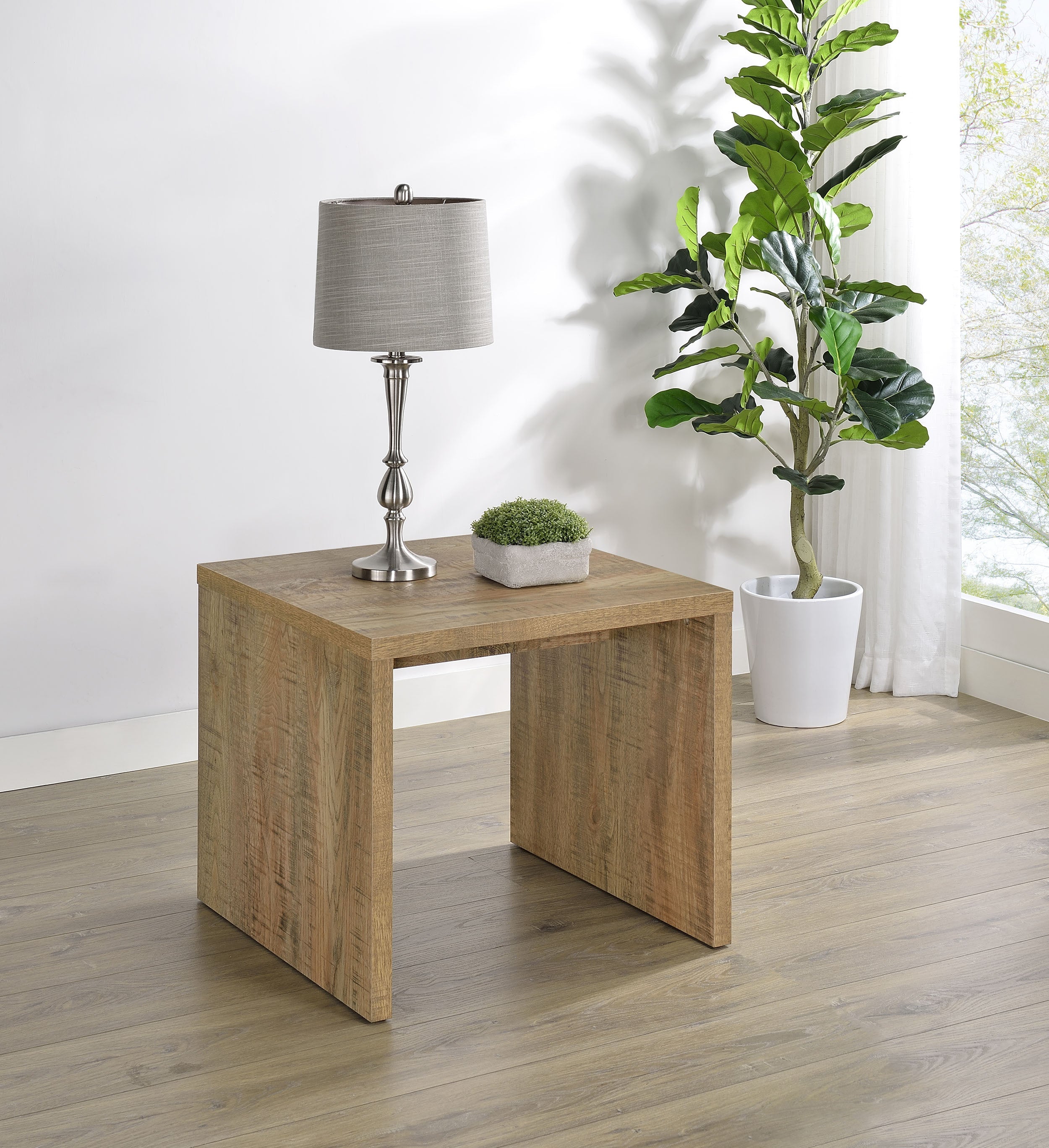 Canoga Engineered Wood Accent Side End Table Mango-
