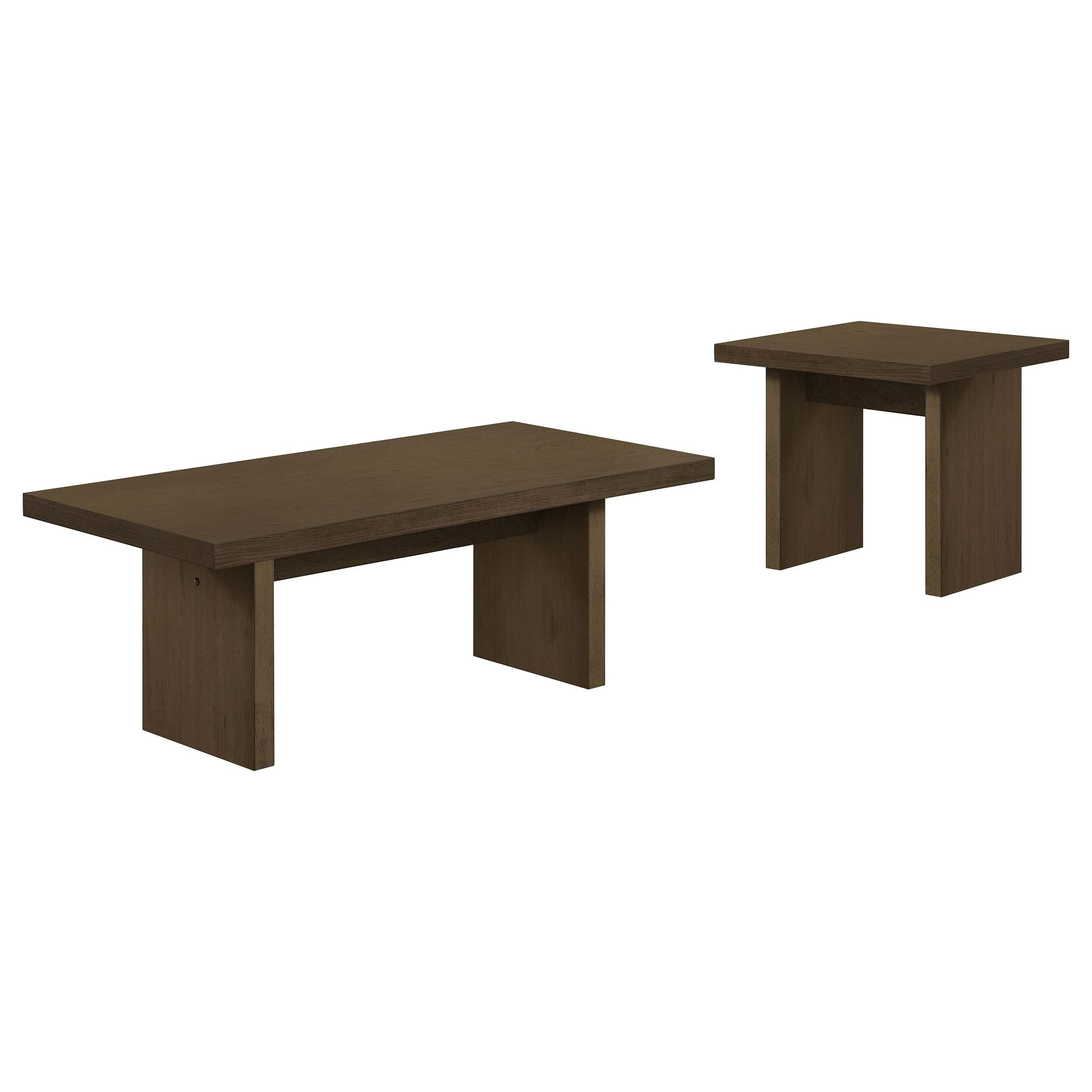 Decker 47-Inch Rectangular Cocktail Coffee Table Walnut-