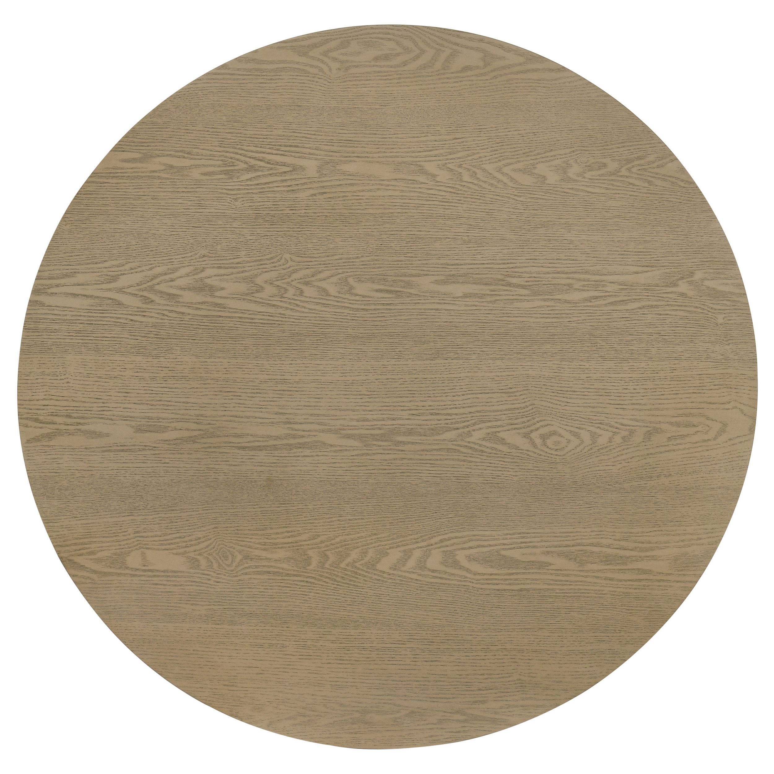 Hamlyn Round Fluted Occasional Cocktail Coffee Table Natural Oak-