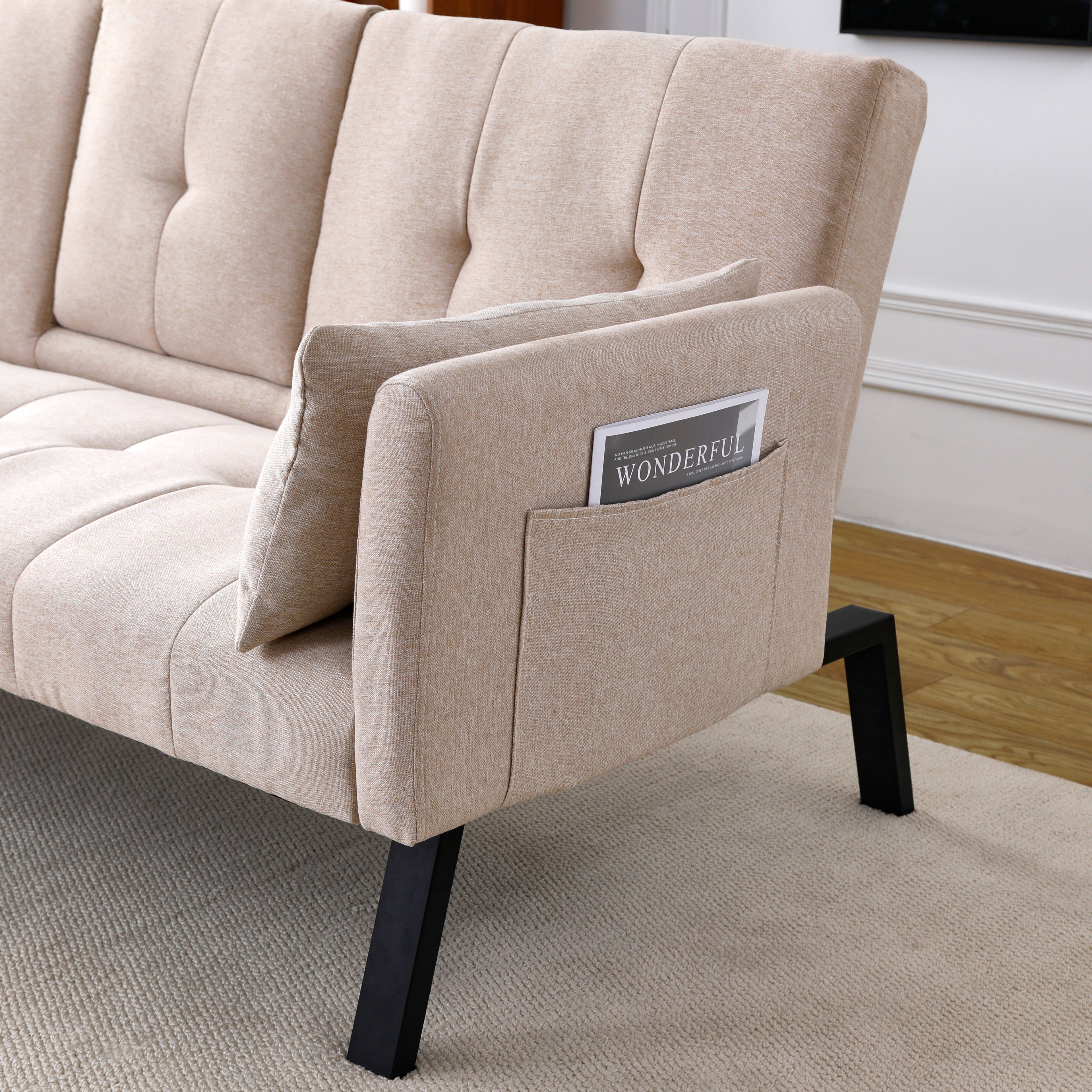 70-Inch Multi-Functional Cotton Sofa Bed