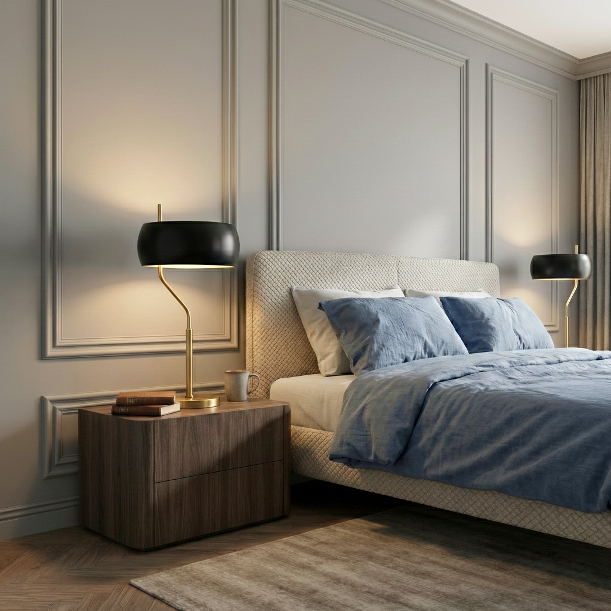 Small Minimalist Wooden Table Lamp