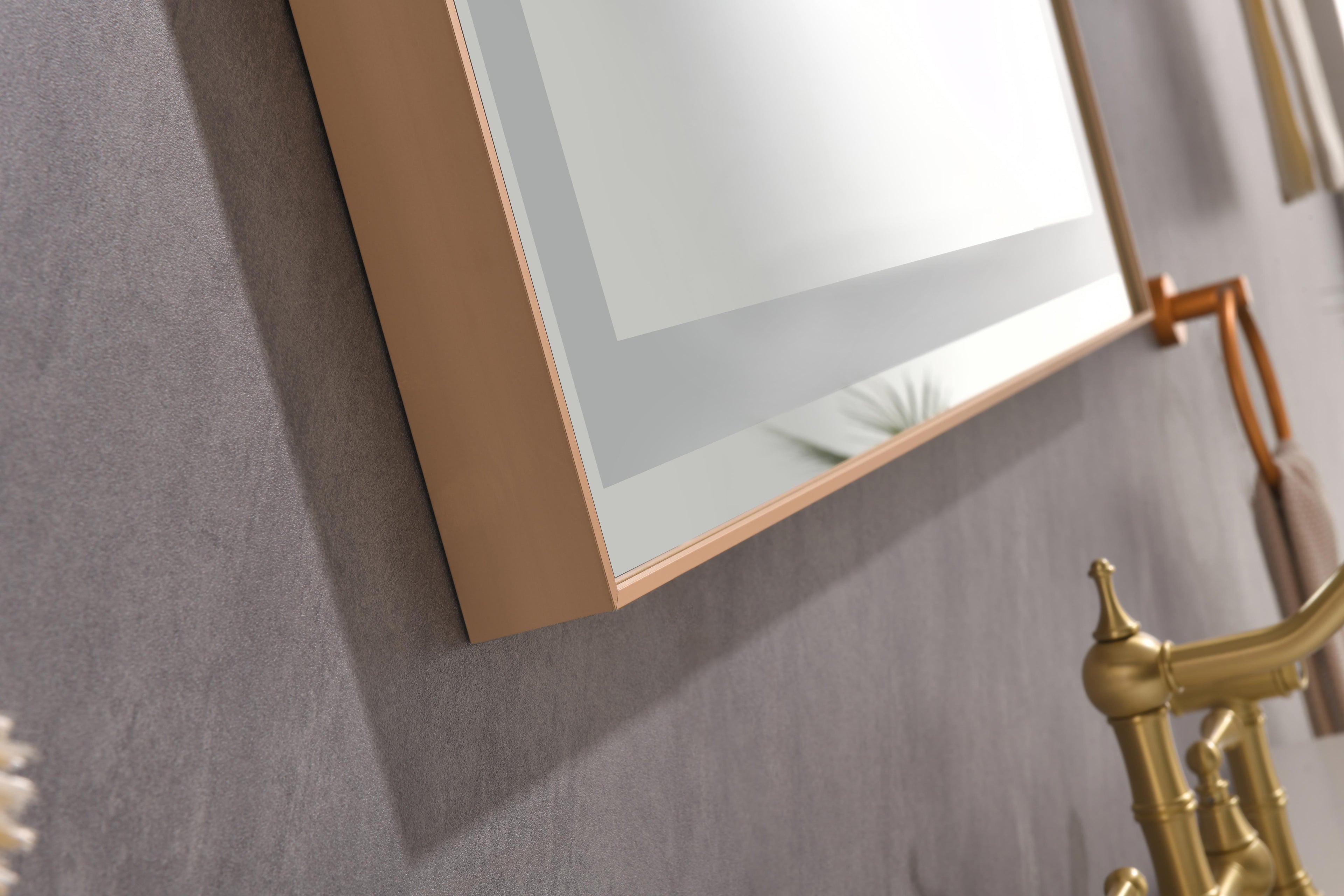 118 x 36 Inch LED Bathroom Mirror with Aluminum Frame