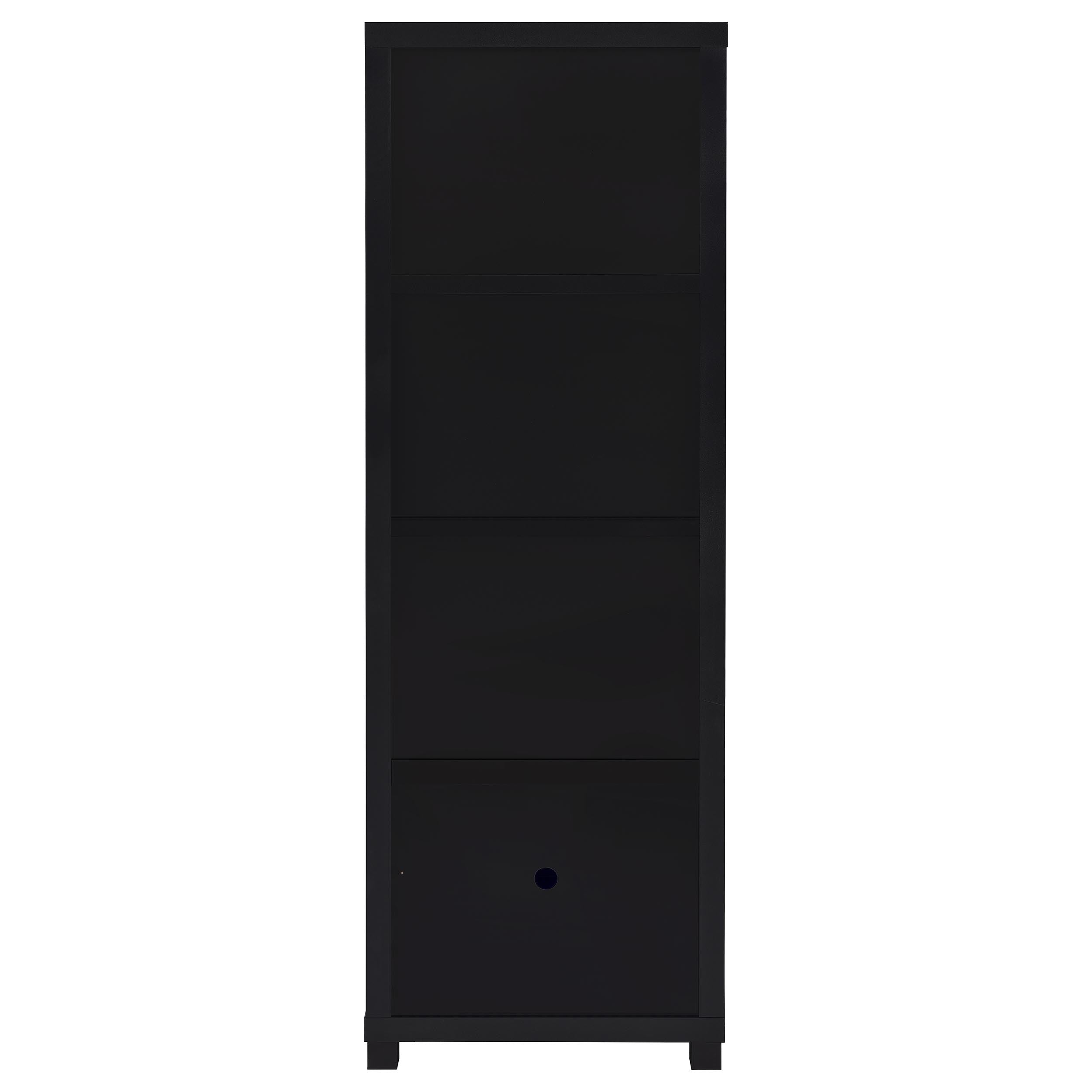 Jupiter 3-shelf Engineered Wood Media Tower Black-