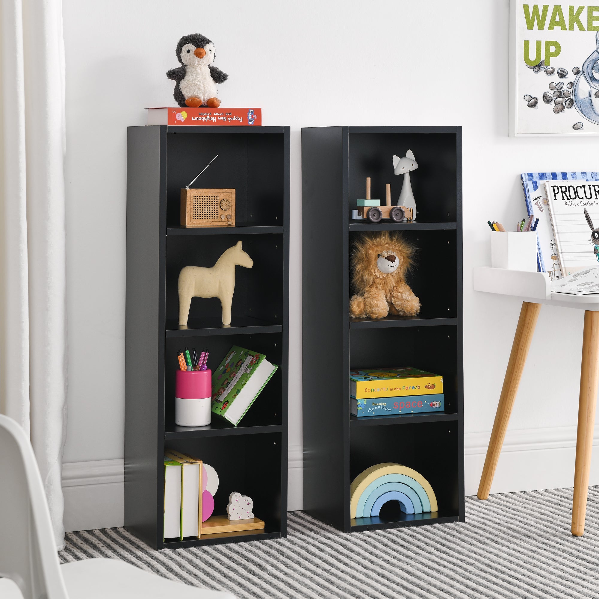 8-Tier Media Tower Rack
