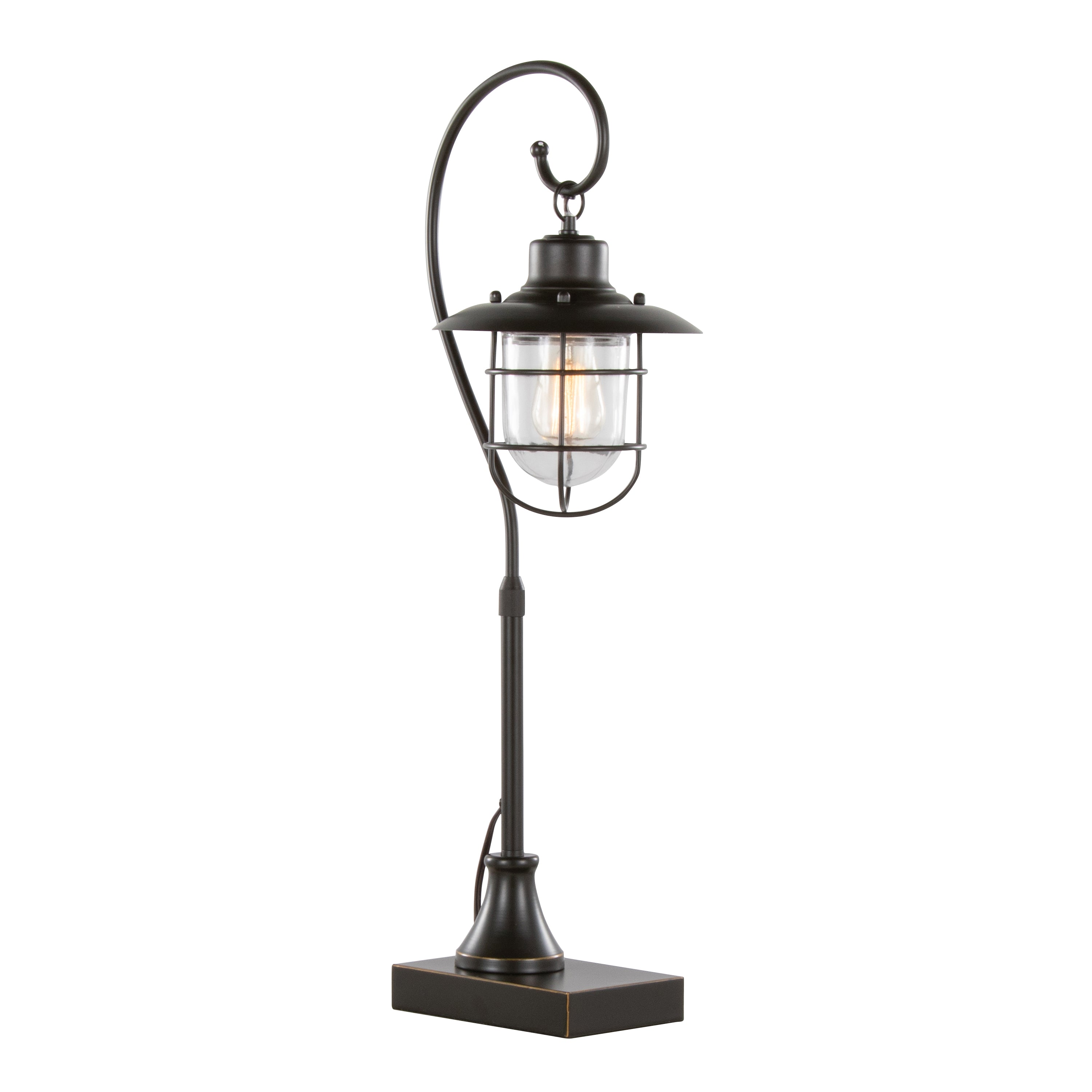 Landen 33" Contemporary Metal Task Lamp in Oil Rubbed Bronze - Set of 2