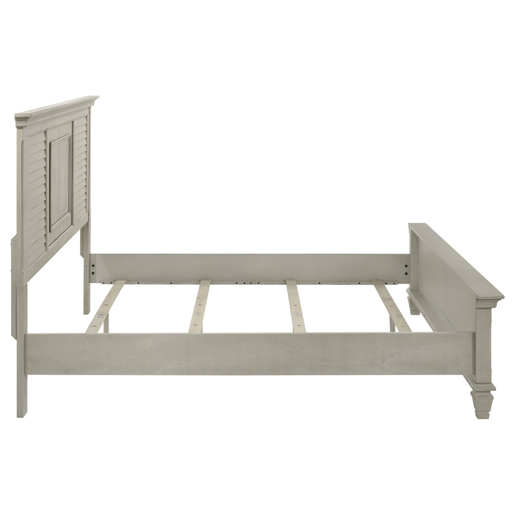 Hazelwood Distressed Wood Panel Bed