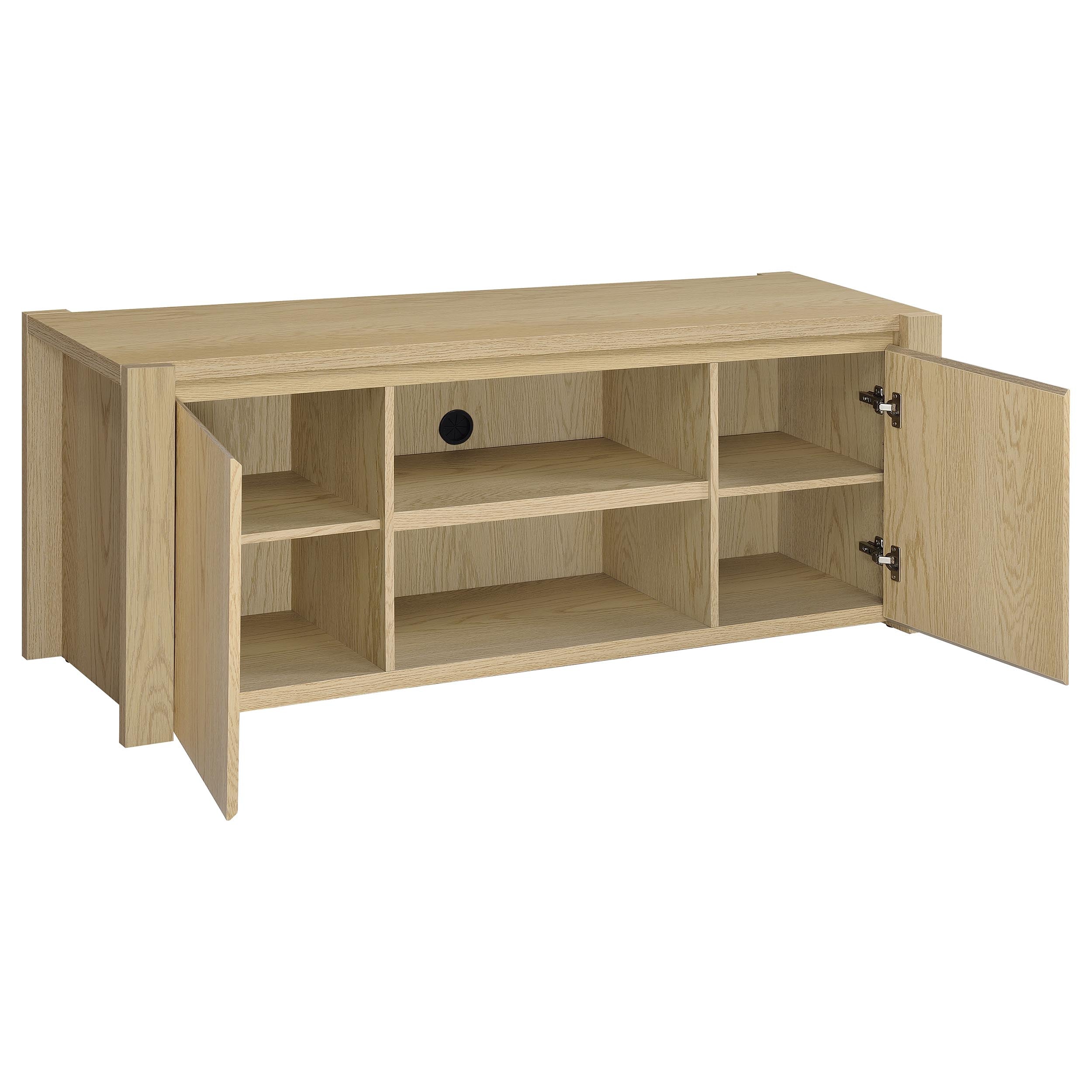 Laurelton 60-inch 2-door TV Stand Media Console Light Oak-