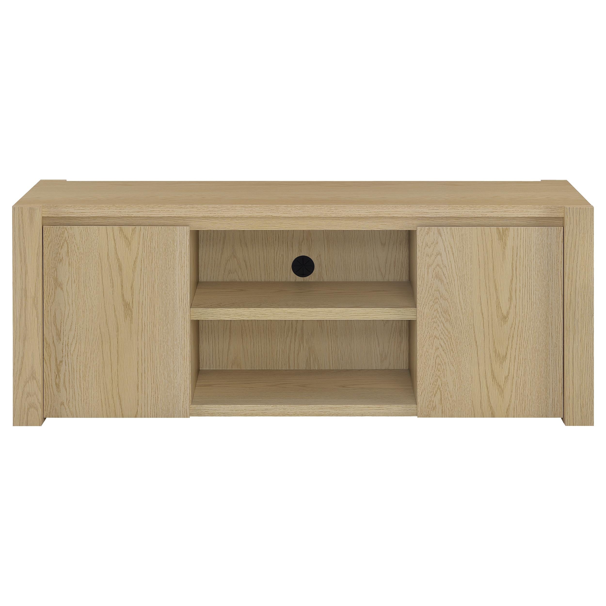 Laurelton 60-inch 2-door TV Stand Media Console Light Oak-