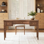 Dauphin 55" 3-Drawer Wood Executive Desk