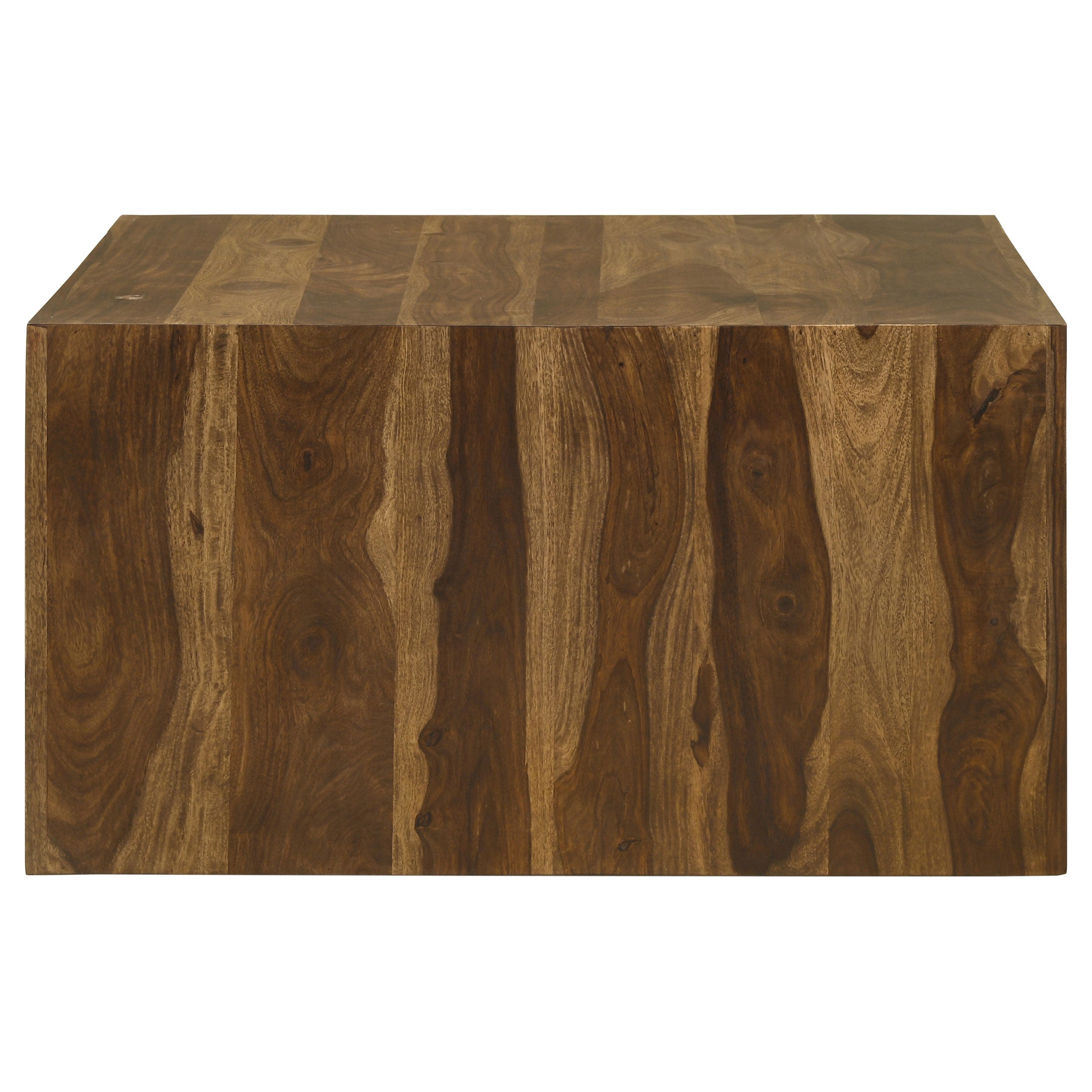 Odilia Square Solid Wood Coffee Table Auburn-
