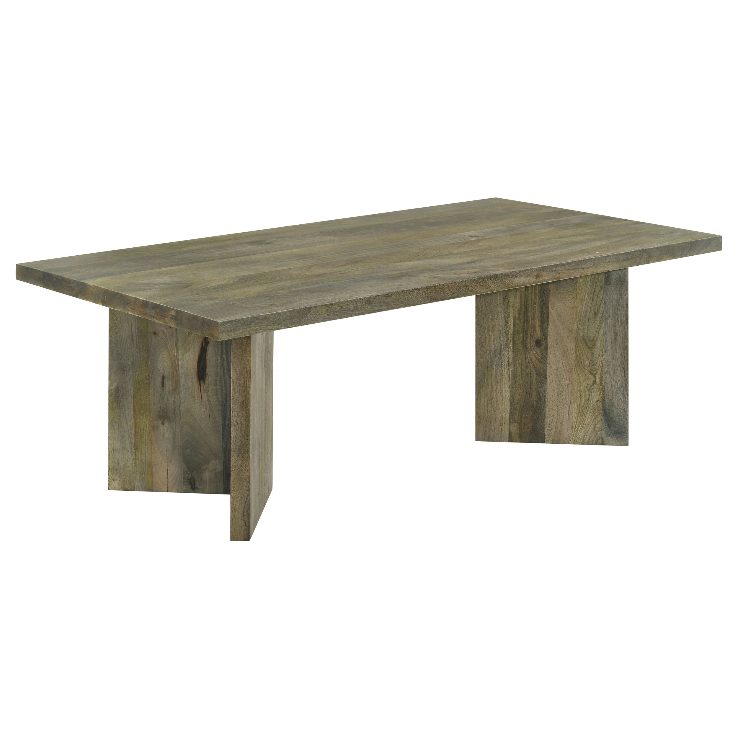 Andando Rectangular Solid Wood Coffee Table Mango Brown-