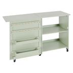 Folding Sewing Table - Multipurpose Craft Station with Storage