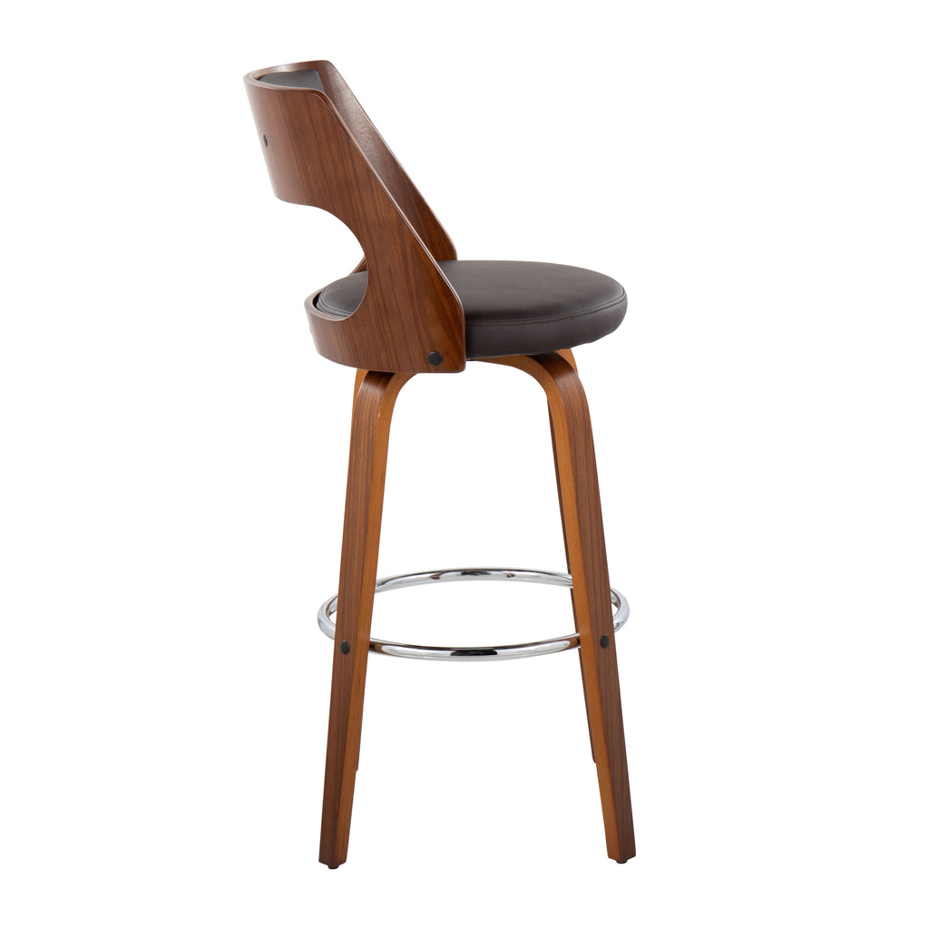 Mid-Century Modern Barstool with Swivel