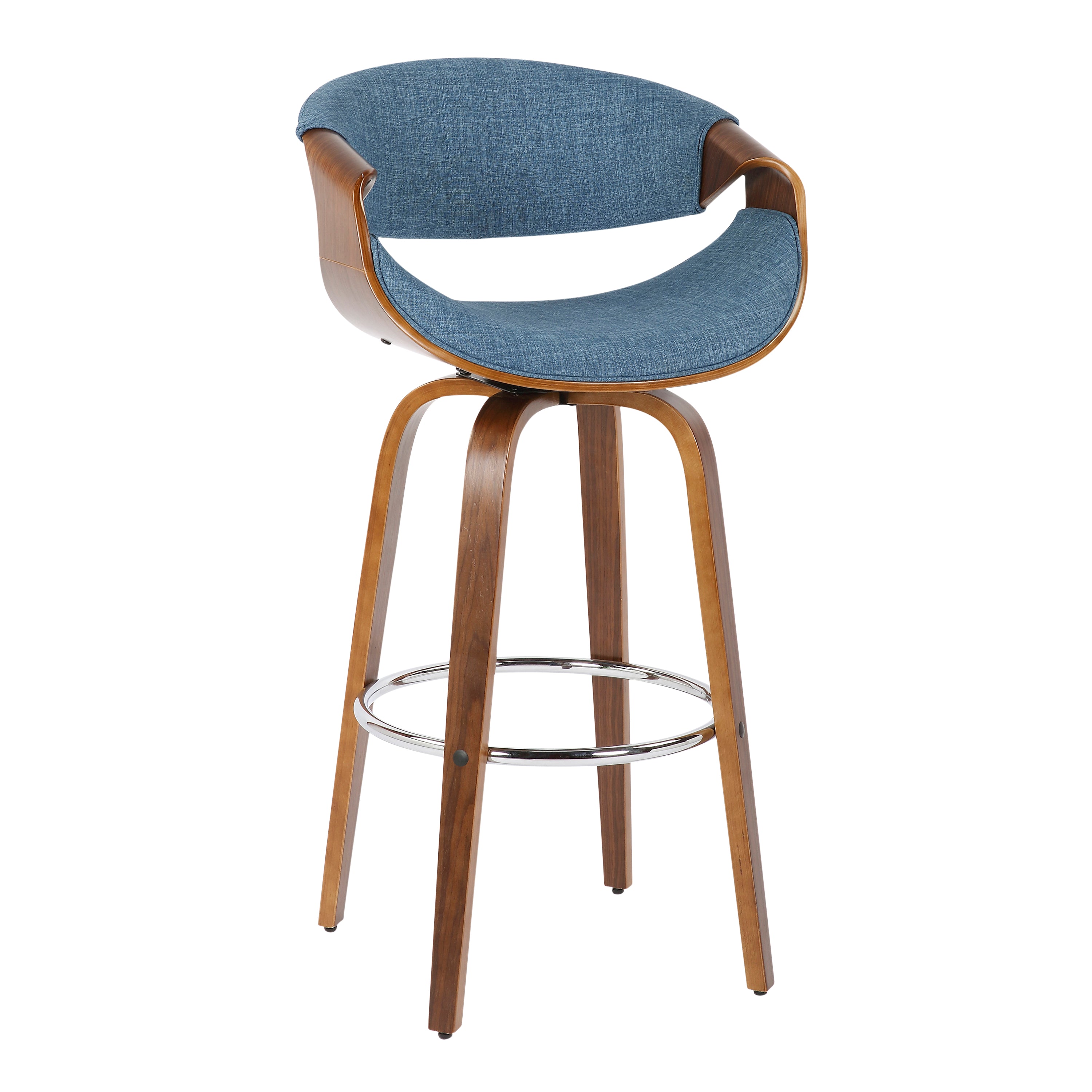 Mid-Century Modern Barstool Set of 2