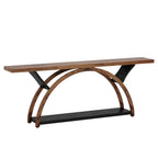70.87" Console Table with Storage Shelf, Narrow Long Sofa Table