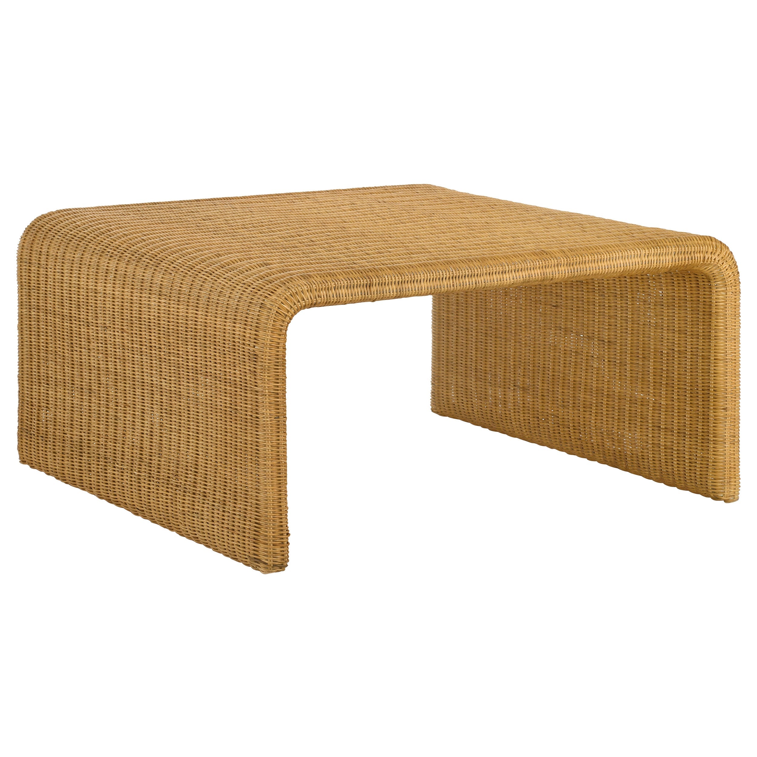 Cahya Square Woven Rattan Coffee Table Natural-CoasterEssence