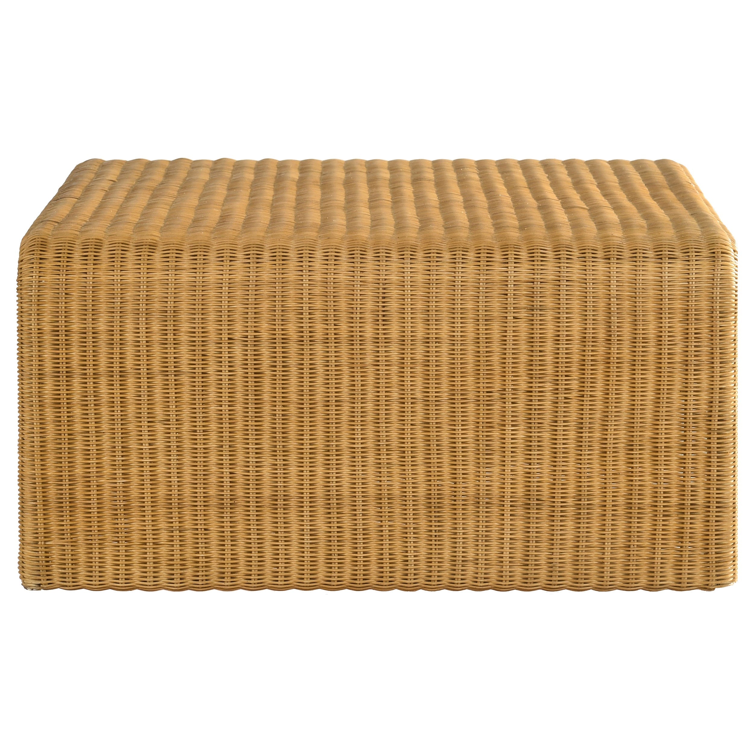 Cahya Square Woven Rattan Coffee Table Natural-CoasterEssence