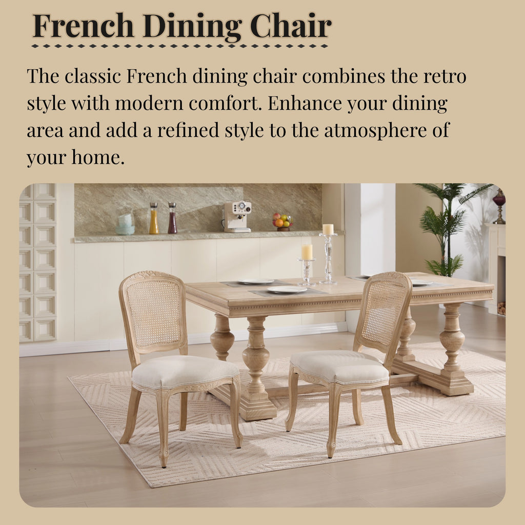 French Country Dining Chairs Set of 2