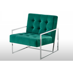 Living Room Accent Chair with Plush Velvet