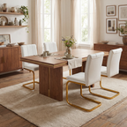 Modern Dining Chairs Set of 4, PU Leather