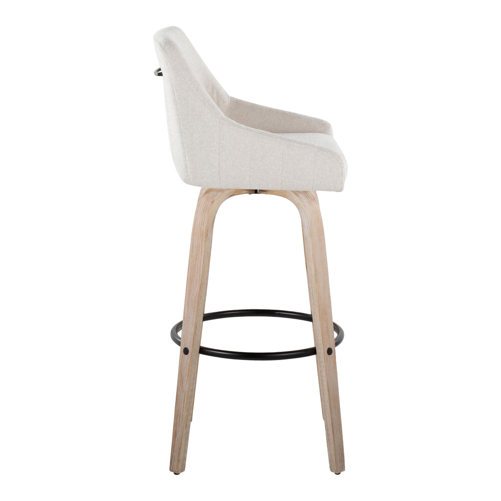 30" Fixed-Height Barstool with Swivel