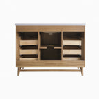 48'' Freestanding Single Sink Light Coffee Bathroom Vanity