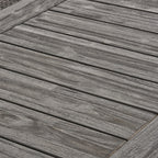 3-Piece Solid Acacia Wood Outdoor Dining Set, Sandblast Dark