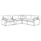 Hollander Dark Sectional