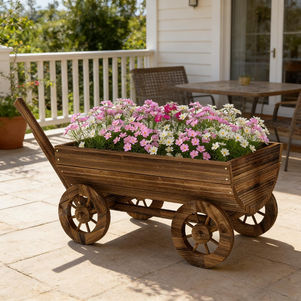 Small Wheelbarrow Wagon Flower Cart