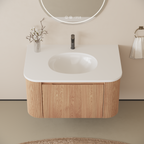 Arcora 30 Inch Wall Mounted Bathroom Vanity with Sink