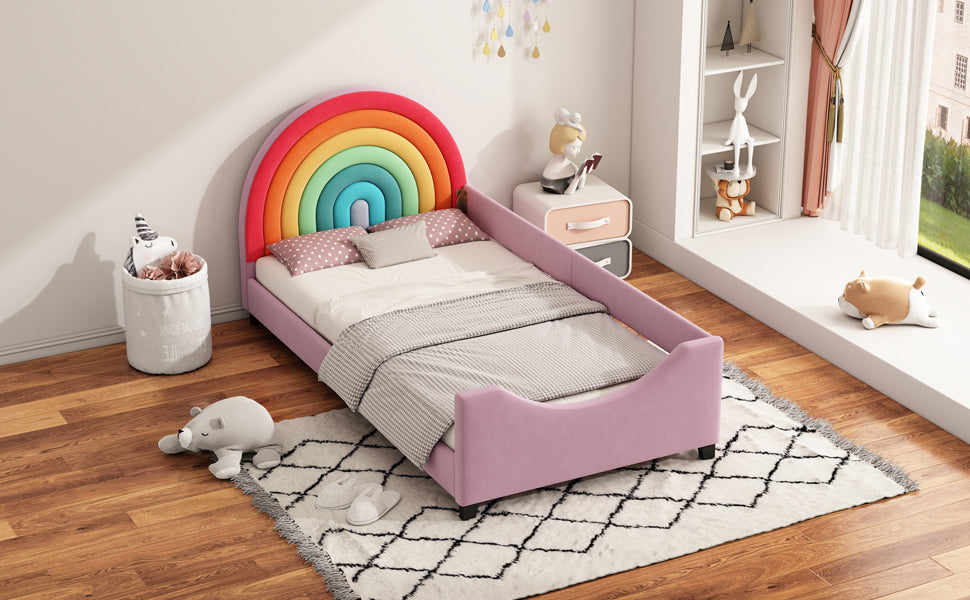 Rainbow Upholstered Twin Daybed