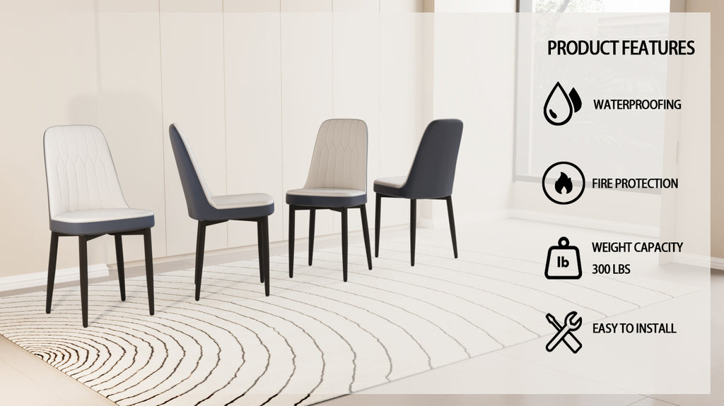 Set of 4 Modern Dining Chairs
