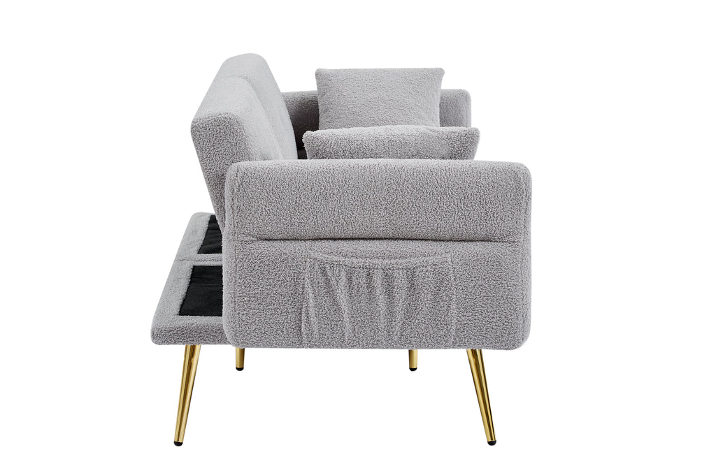 Modern Teddy Upholstered Accent Loveseat Sofa