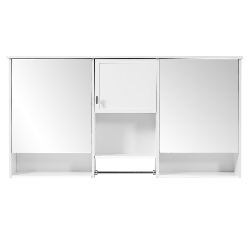 55 Inch Wall-Mount 3-in-1 Mirror Cabinet