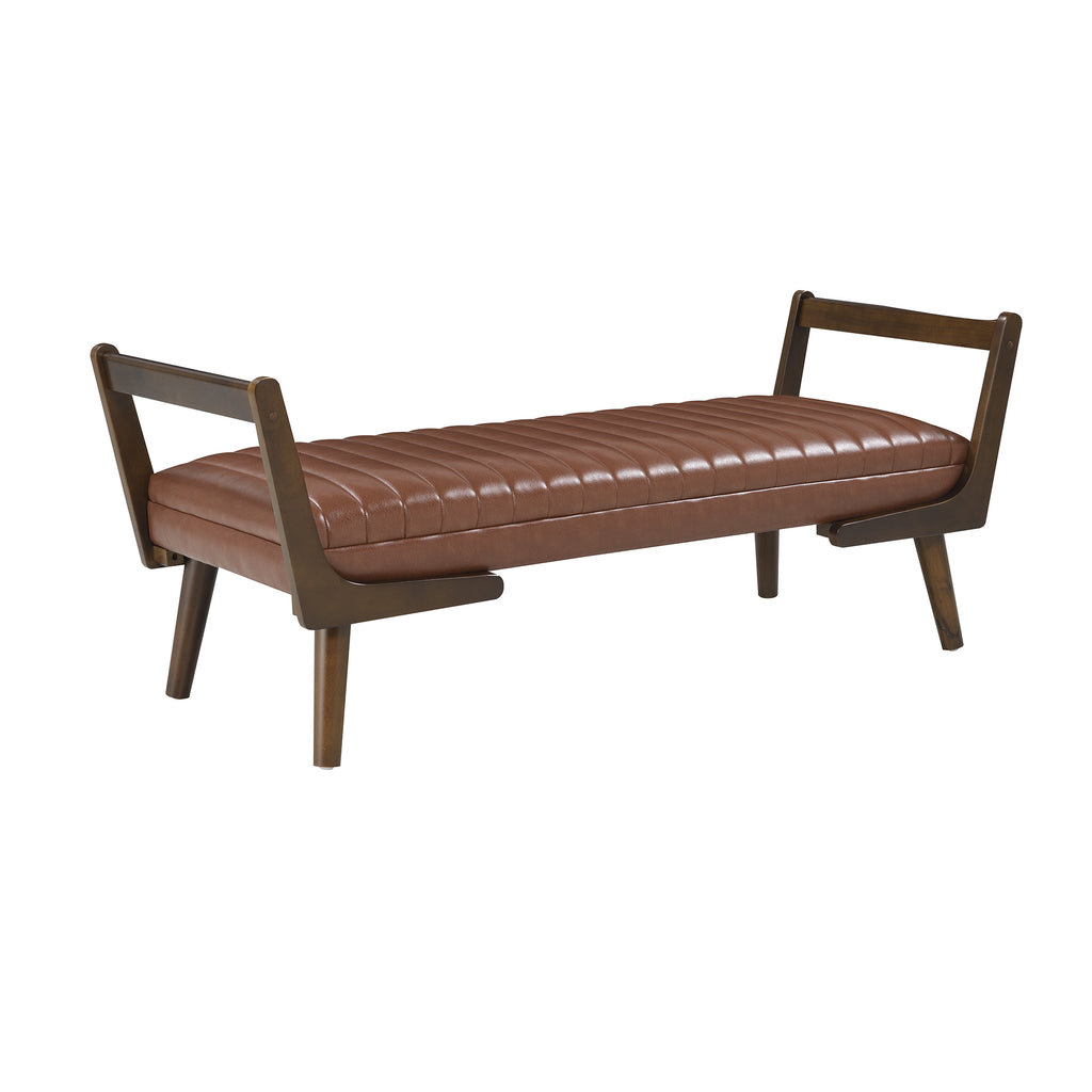 52" Mid Century Bench
