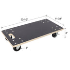 Furniture Moving Wooden Dolly with 4 PP Wheels (2 Pack)
