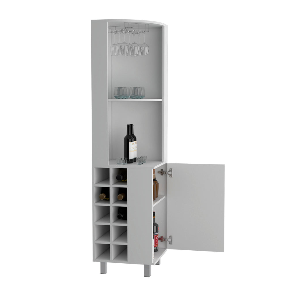 Kaia 70" Tall Corner Bar Cabinet