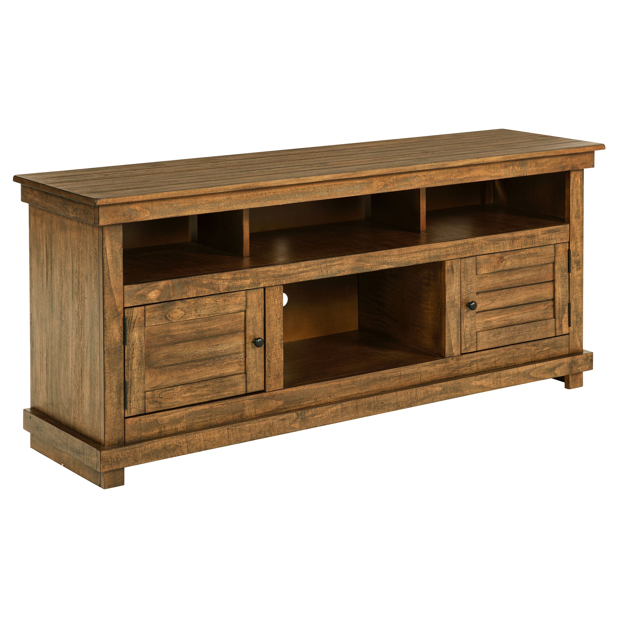Payne 60-inch TV Stand Media Console Distressed Brown-