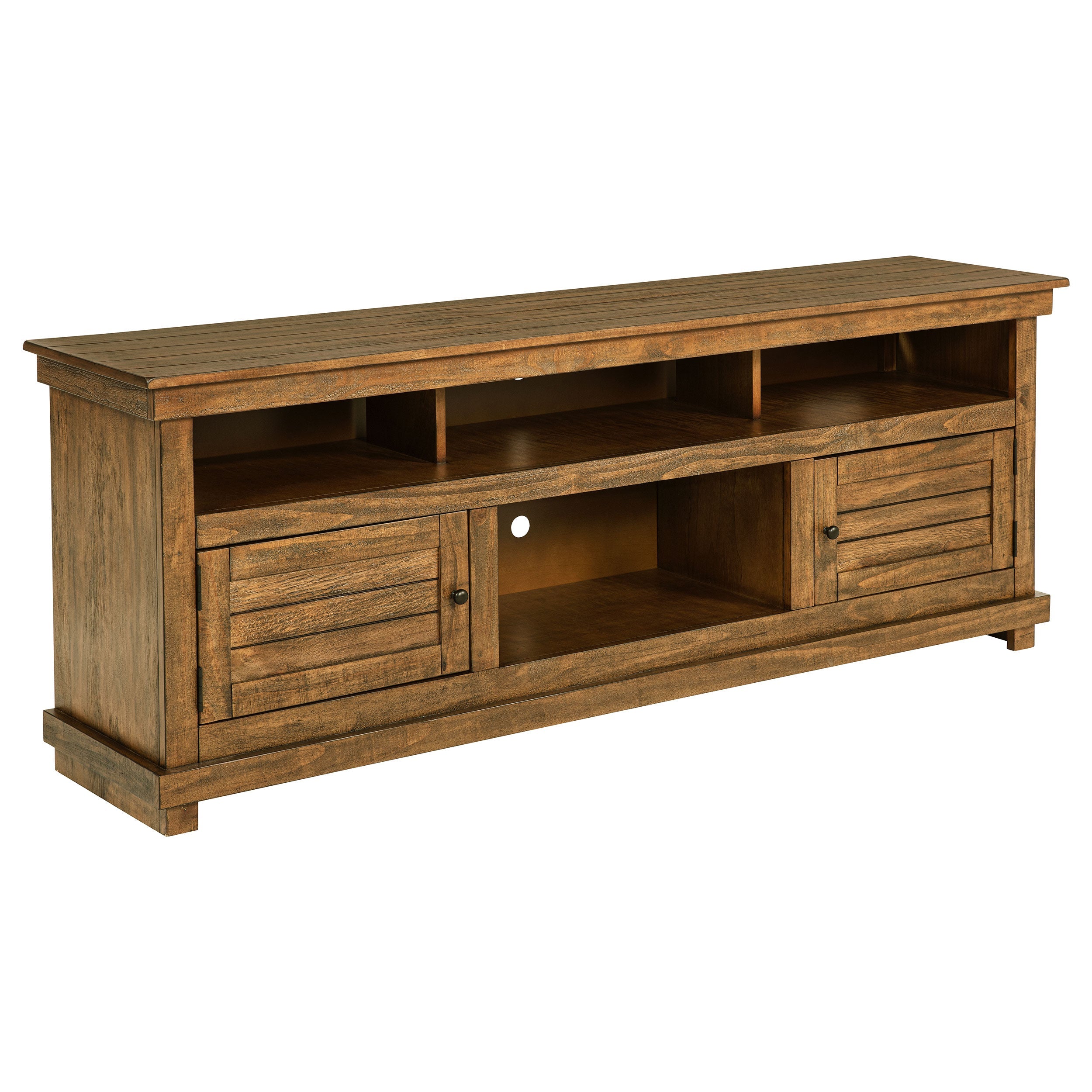 Payne 70-inch TV Stand Media Console Distressed Brown-