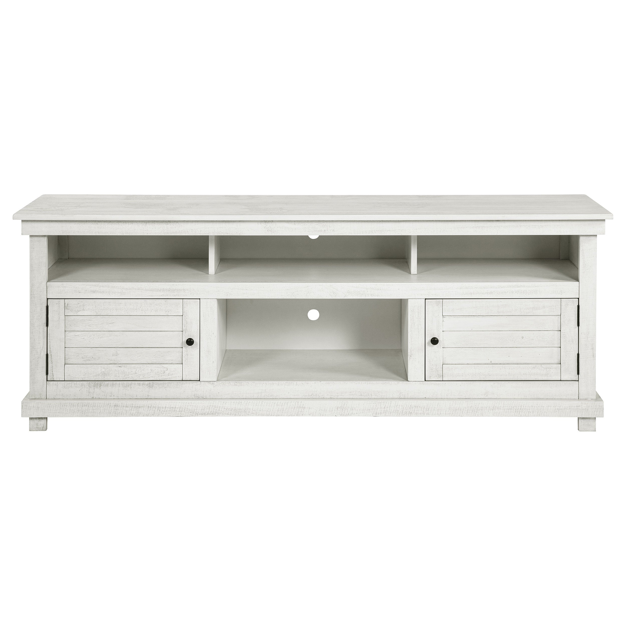 Payne 70-inch TV Stand Media Console Distressed White-