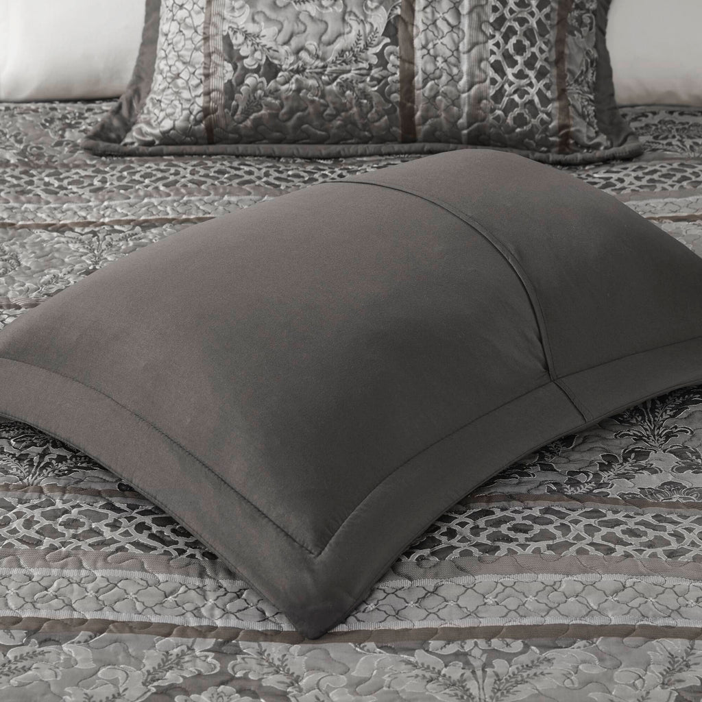 5-Piece Queen Reversible Jacquard Bedspread Set
