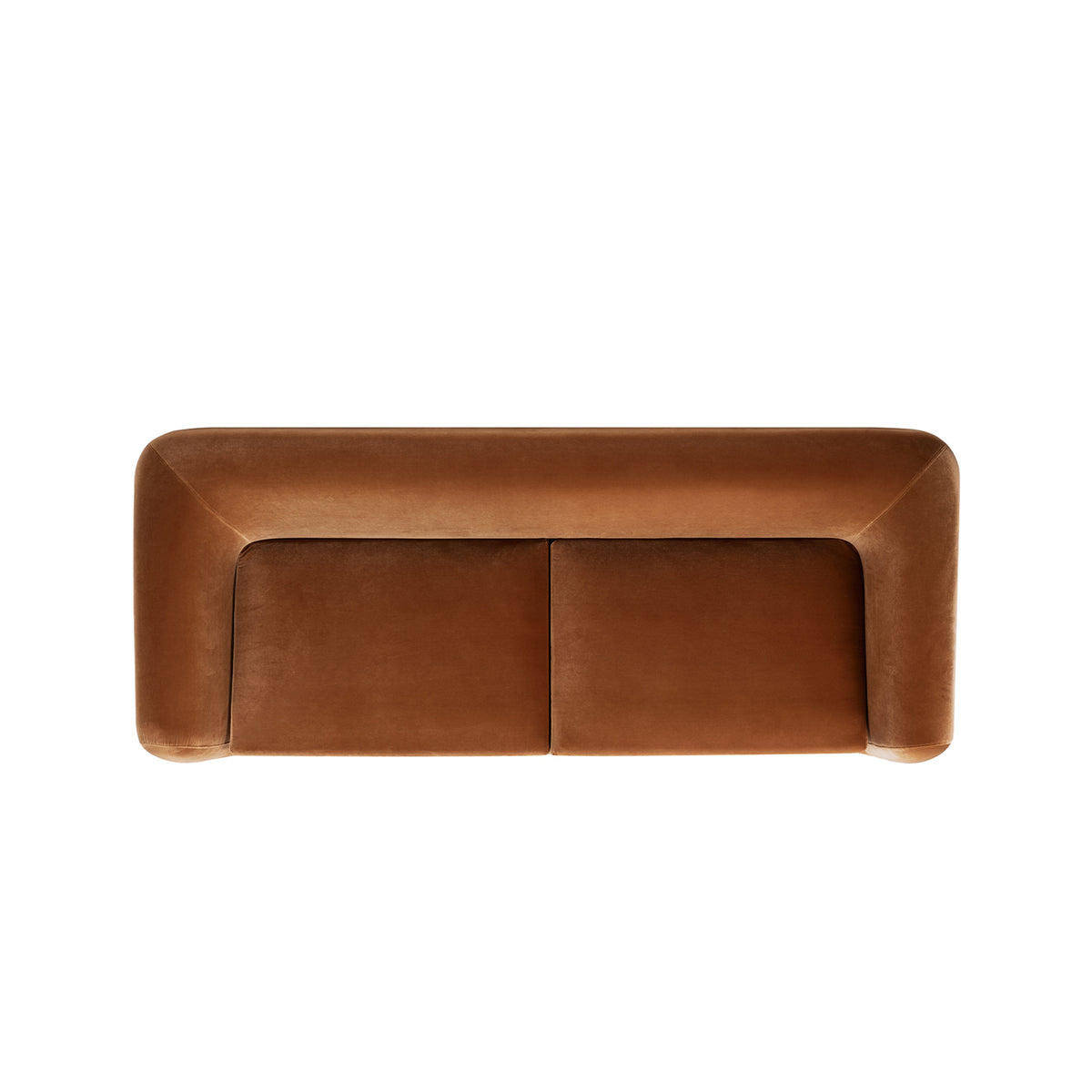 Alpine 90.5" Sherpa Sofa, Burnt