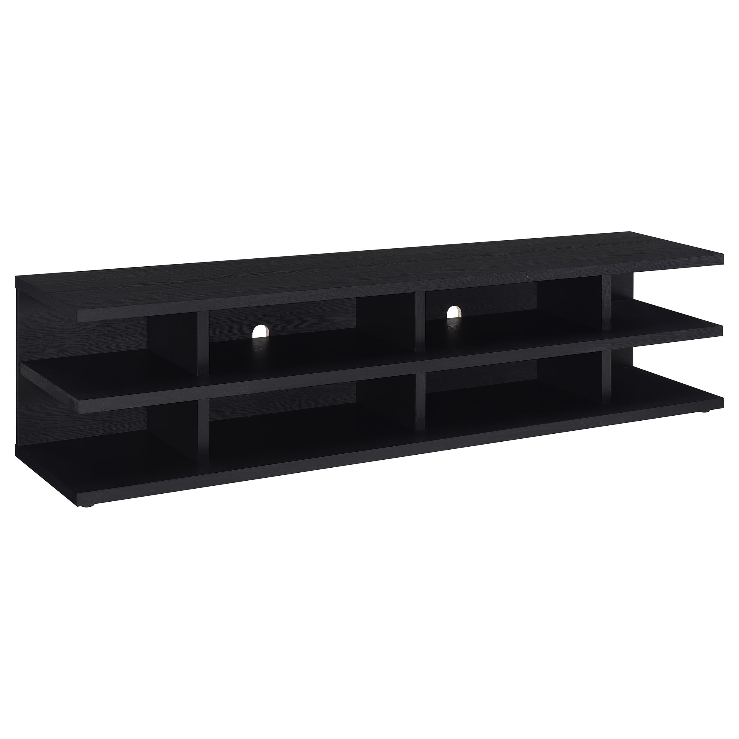 Cartmill 78-inch 2-tier TV Stand Media Console Black-