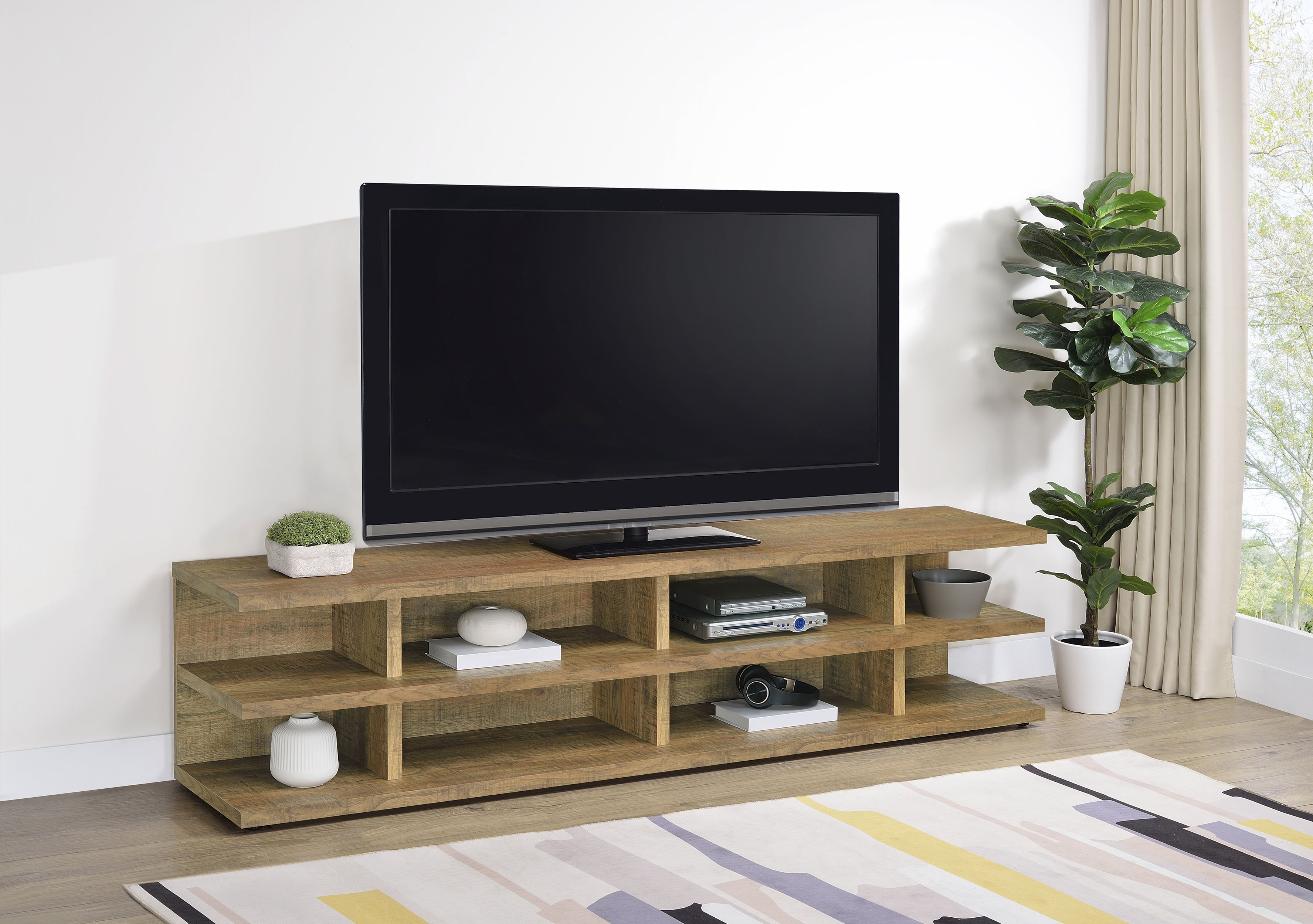 Cartmill 78-inch 2-tier TV Stand Media Console Mango-