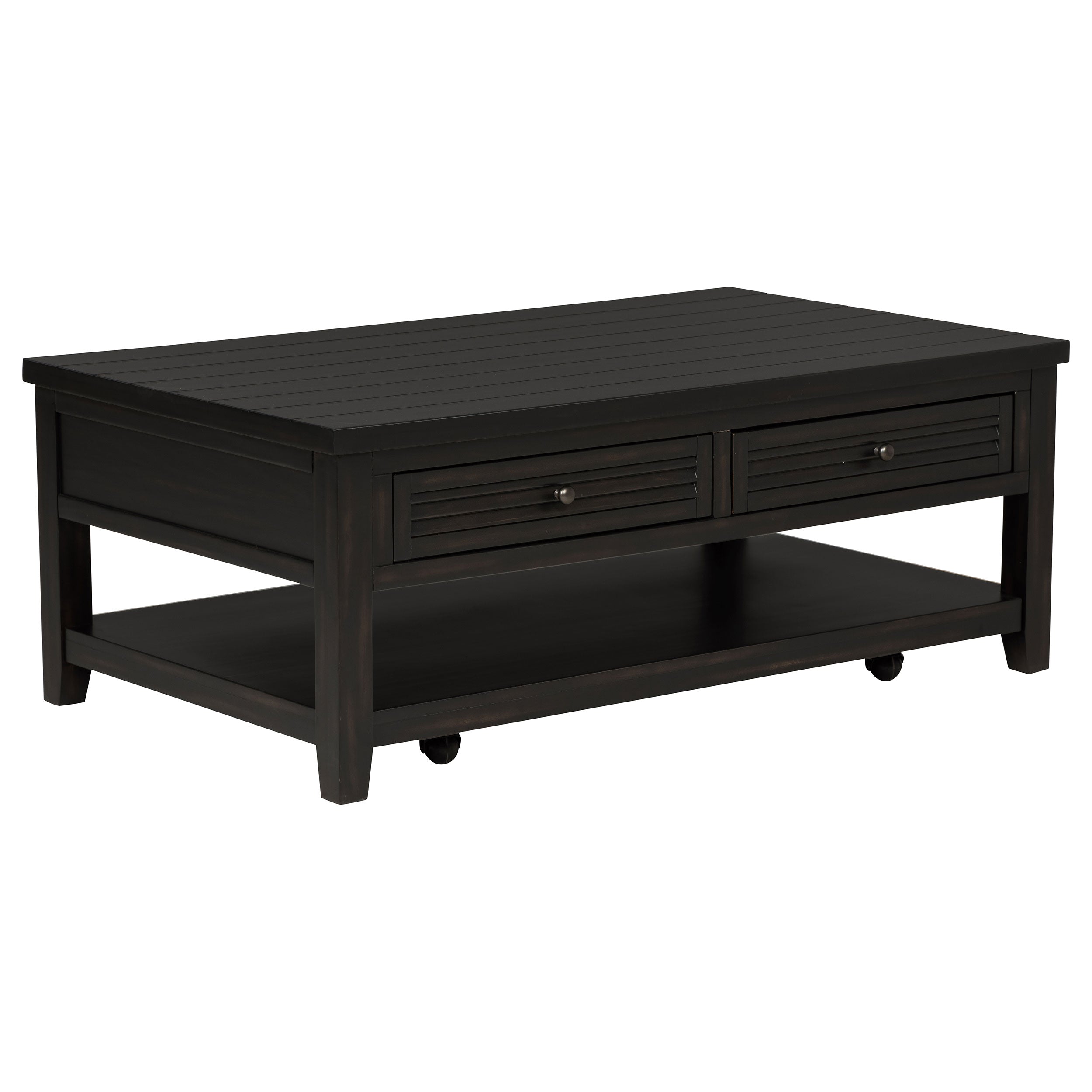 Concord 2-drawer Rectangular Coffee Table Distressed Java-